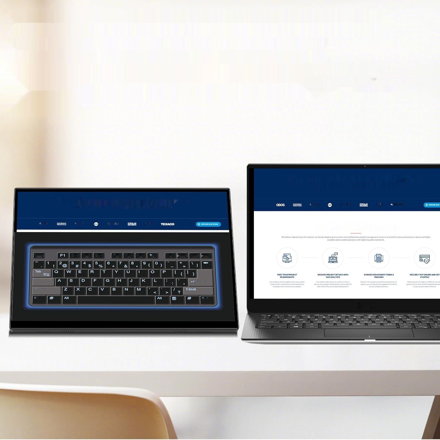 Przenośny monitor Akntzcs 16&quot; 1920x1200P IPS USB-C z podstawka