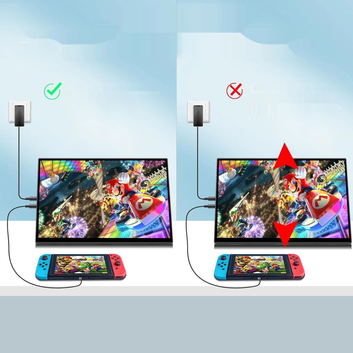 Przenośny monitor Akntzcs 16&quot; 1920x1200P IPS USB-C z podstawka