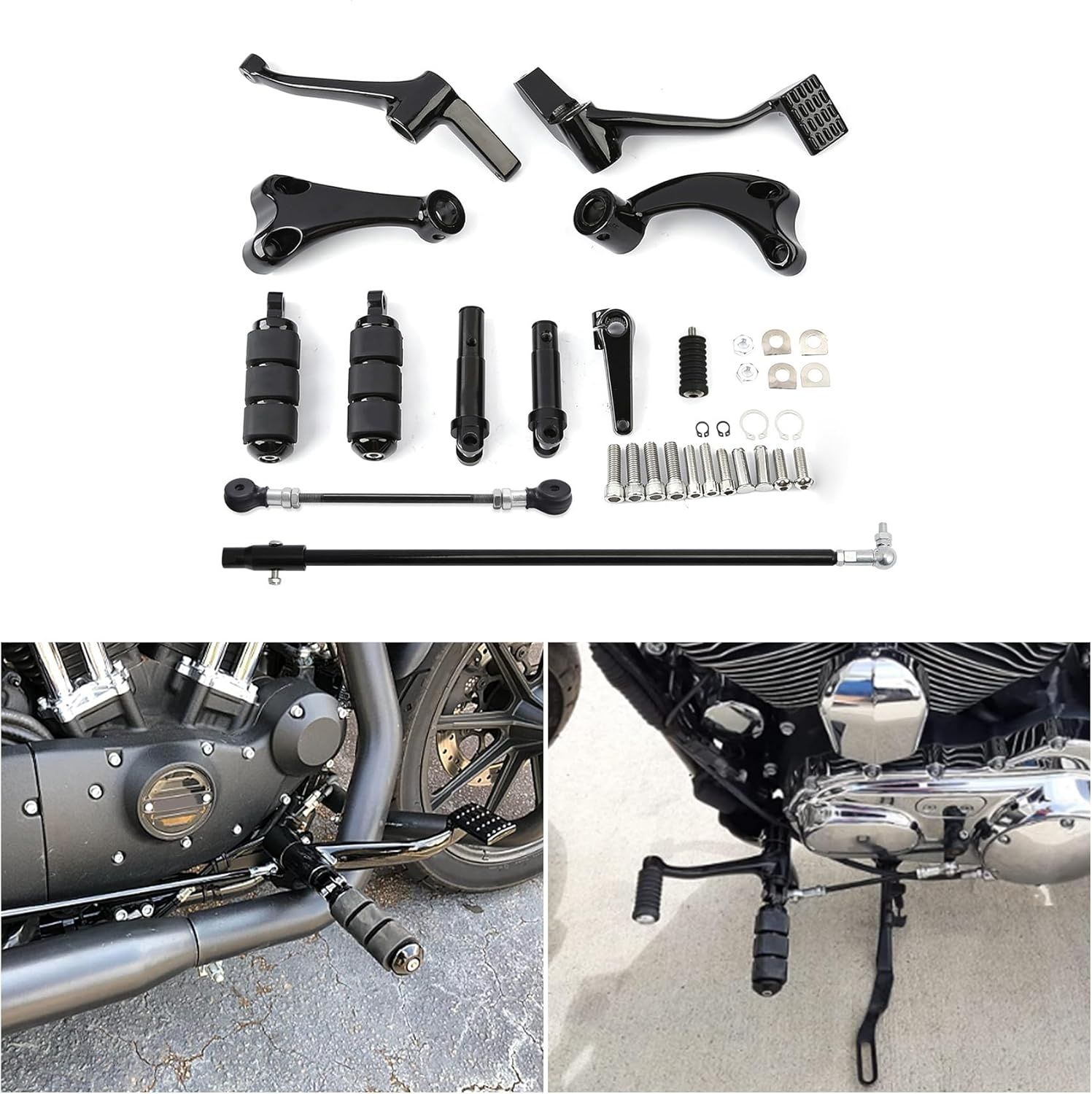 TCMT Kontrolki Podnóżki Cięgła do Harley Sportster XL 1200 883 2014-2019
