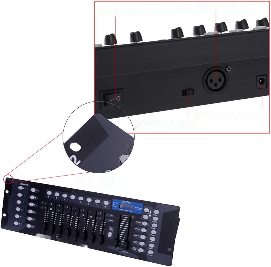Kontroler DMX, 192 Kanały DMX 512 Konsola do Oświetlenia Scenicznego