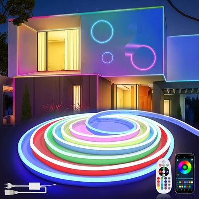 SUCIKORIO Neon Led Strip RGB 20m, Zewnętrzne Taśmy LED IP65 Wodoodporne
