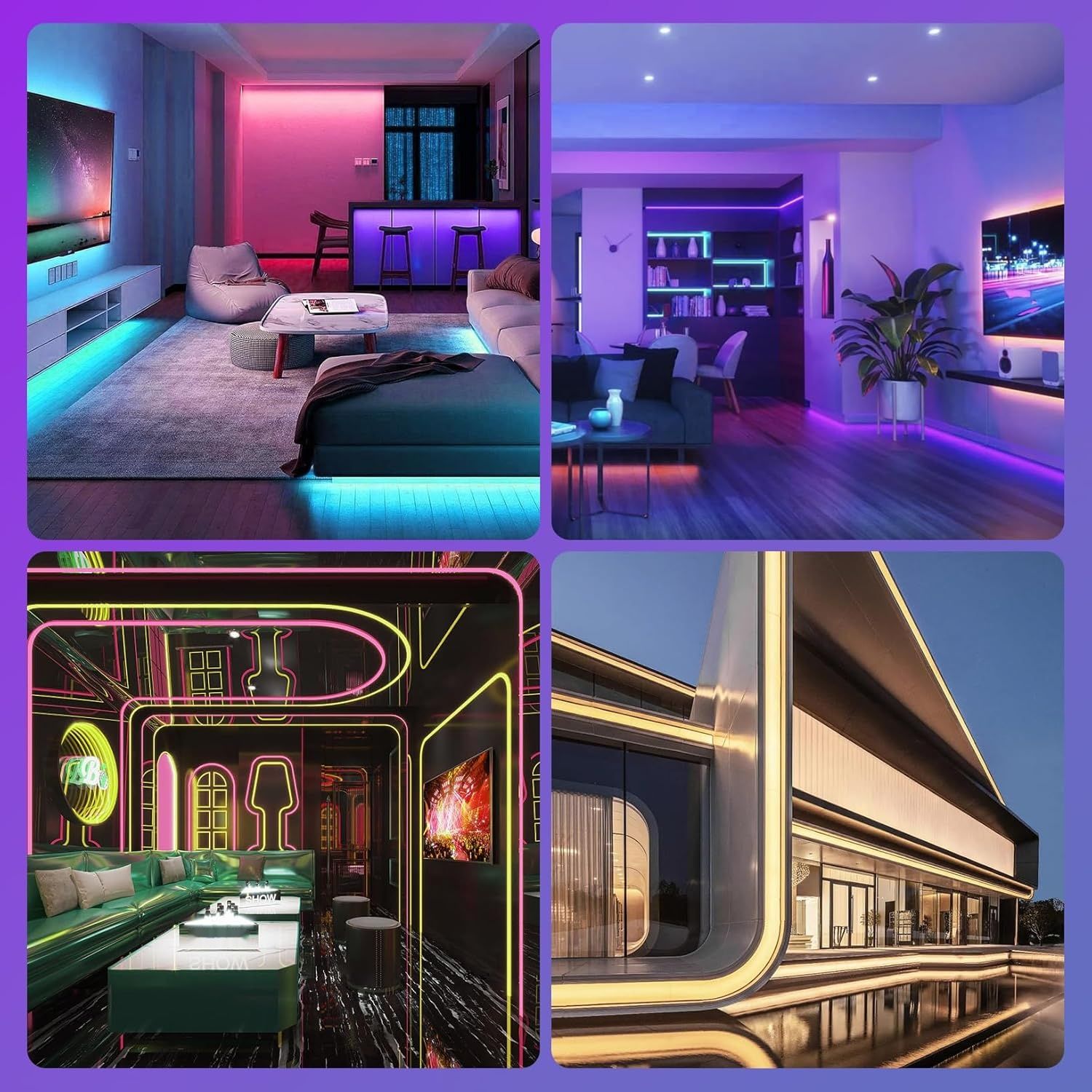SUCIKORIO Neon Led Strip RGB 20m, Zewnętrzne Taśmy LED IP65 Wodoodporne