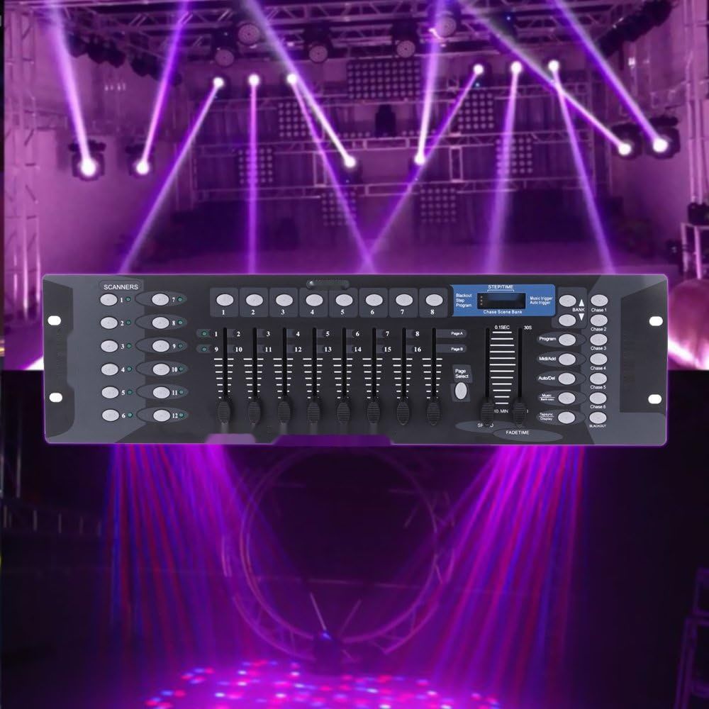 Kontroler DMX, 192 Kanały DMX 512 Konsola do Oświetlenia Scenicznego