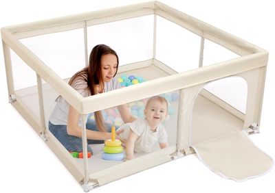 BEJOY Kojec dla niemowląt, 150 cm, kompaktowy i mocny, ochrona piankowa
