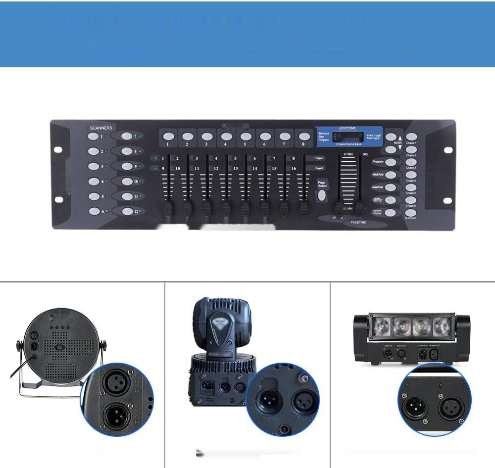 Kontroler DMX, 192 Kanały DMX 512 Konsola do Oświetlenia Scenicznego
