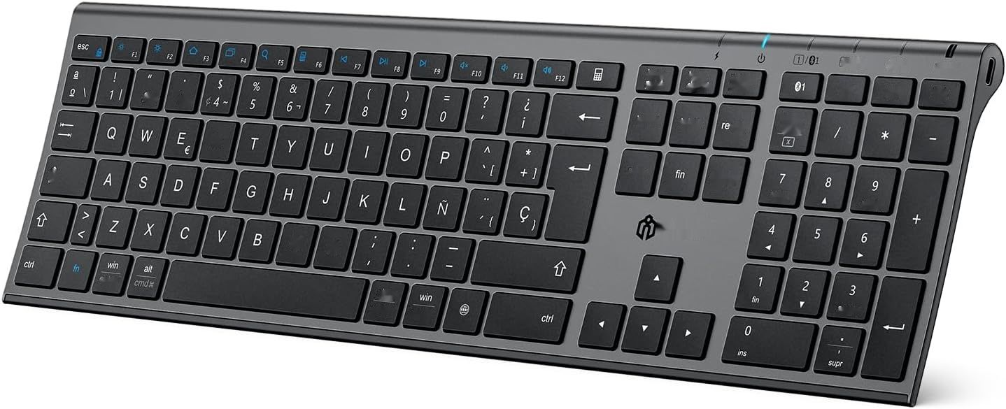 iClever Klawiatura Bluetooth BK23-QWERTY Hiszpańska Bezprzewodowa dla Mac