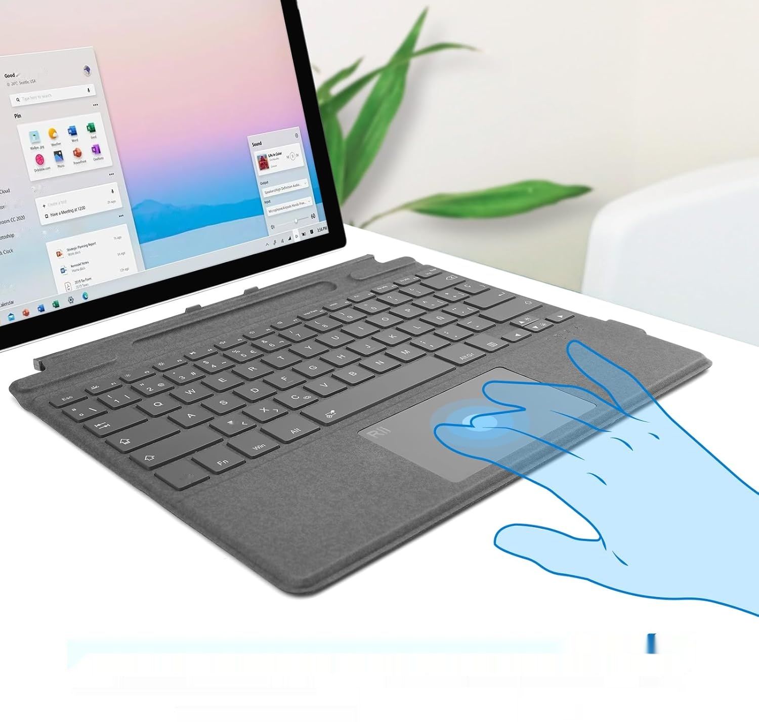 Rii SF108 Bezprzewodowa Klawiatura Bluetooth do Microsoft Surface Pro