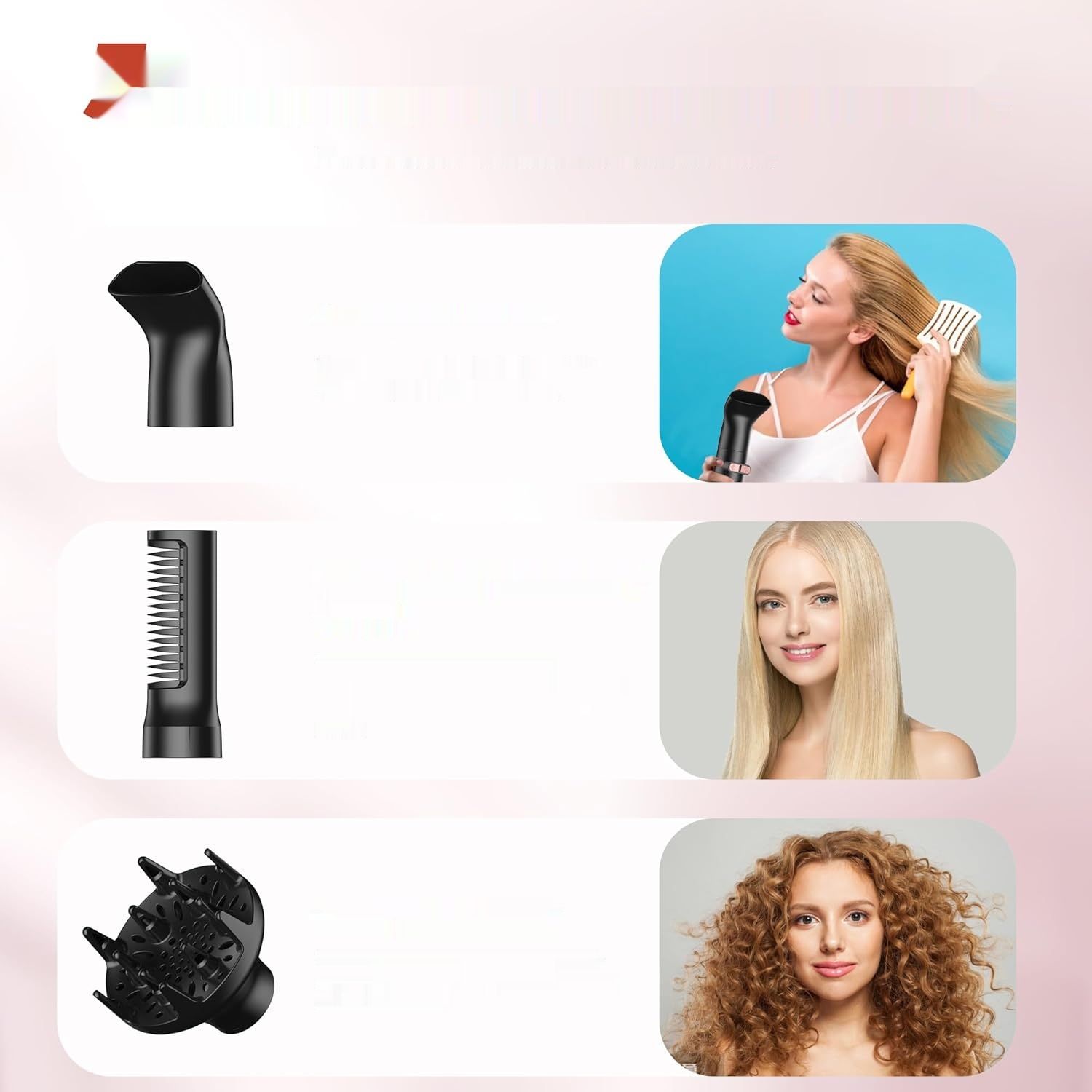 Atopskins Air Styler 5-w-1 Zestaw do Stylizacji Włosów 1000 W