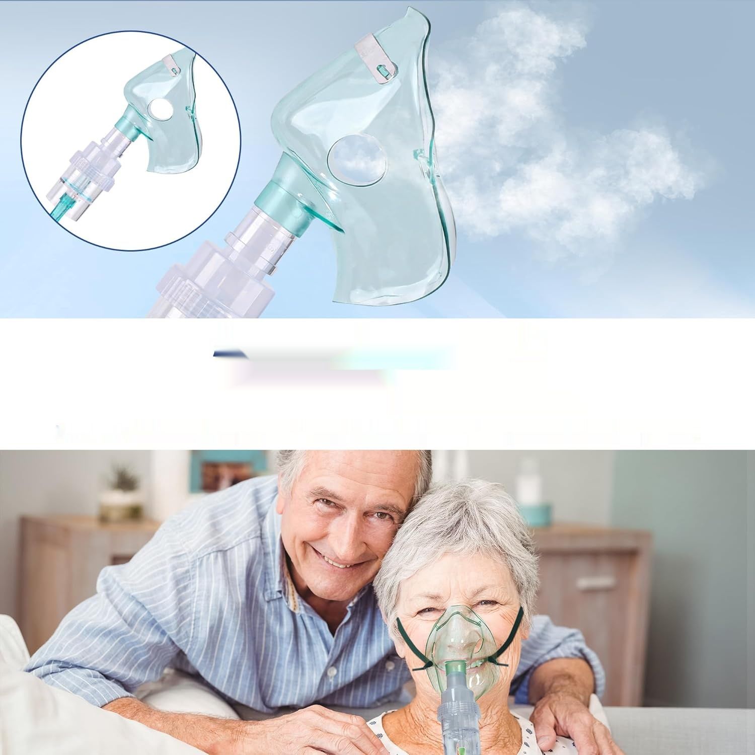 Urządzenie tlenowe z atomizacją, przepływ 1-9L/min, timer 4H, 35%-90% O2.
