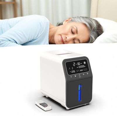 Przenośny koncentrator tlenu, 1-9 l/min, 93% ~ 35%, 24h, PSA, pilot
