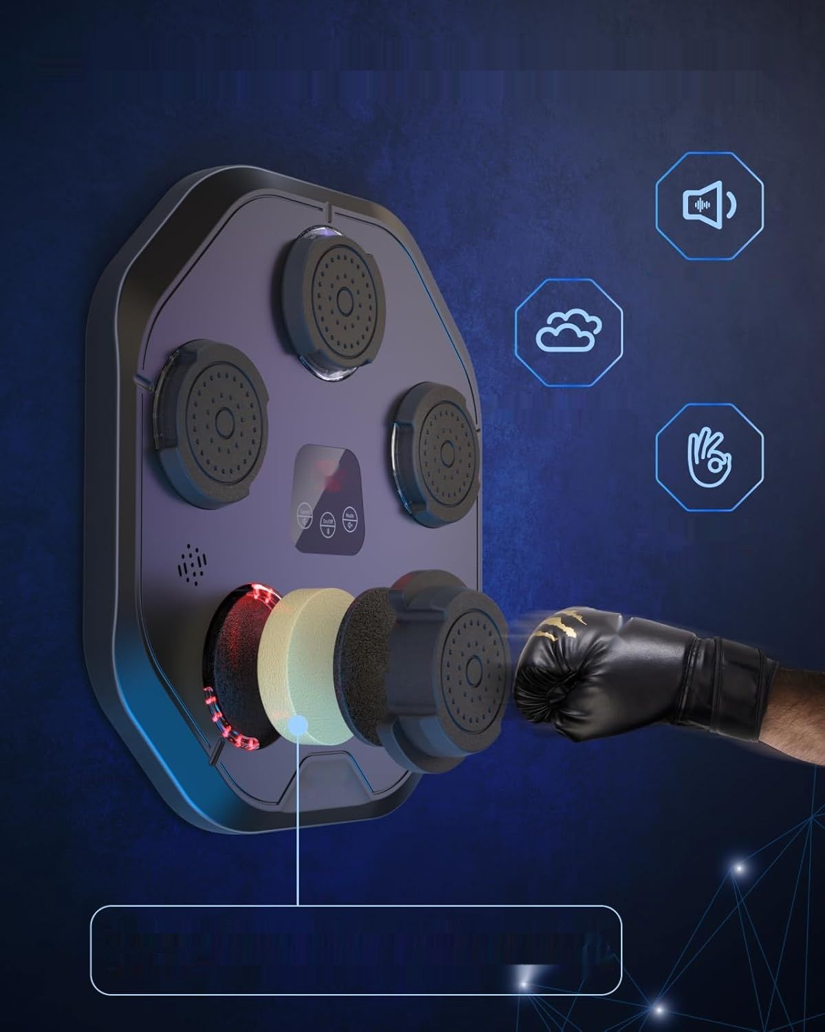Zacro Musik Boxmaschine, LED Music Boxing Machine, 9 trybów/prędkości