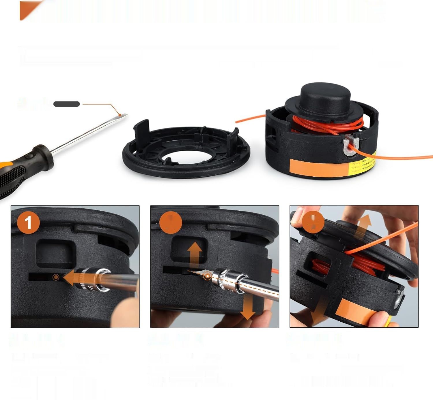 Biuhpa 1 sztuka głowicy koszącej Autocut 25-2 do Stihl FS55-FS250.