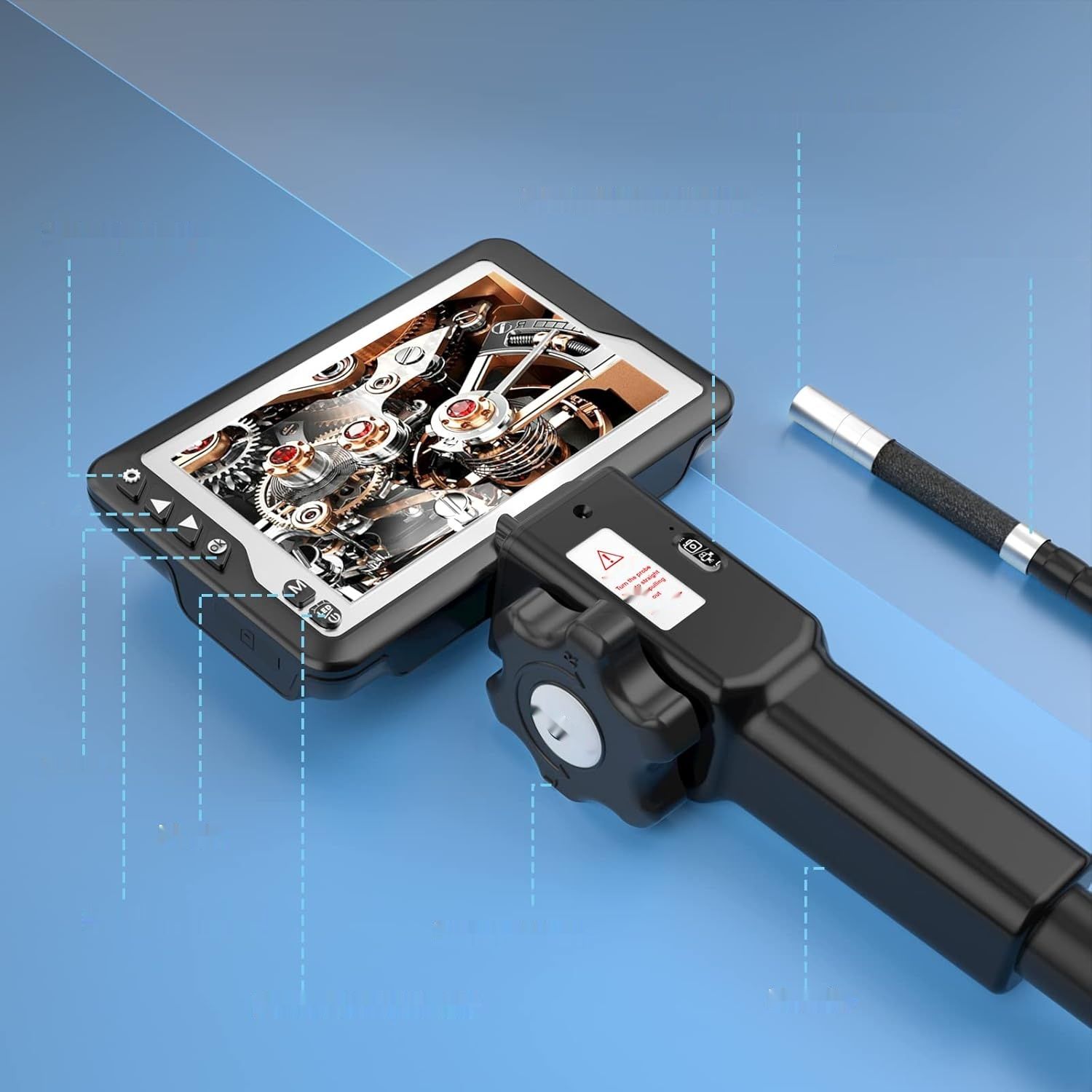 Kamera endoskopowa Android 5,5 mm 4,5&quot; HD 720P, 6 LED, 6000 mAh