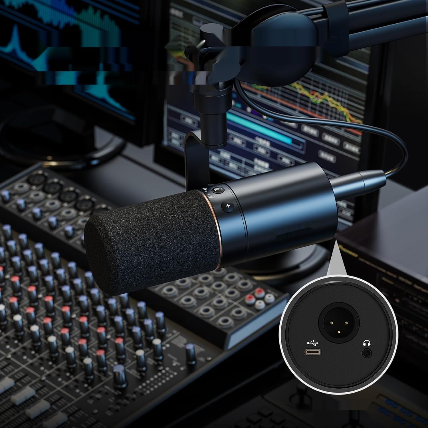 TONOR TD510 USB/XLR mikrofon do podcastów, streamowania i gier.