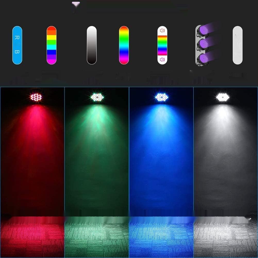 DMX512 LED Par Light, 36 RGB Światło Dyskotekowe Z Pilotem, Zestaw 8 sztuk