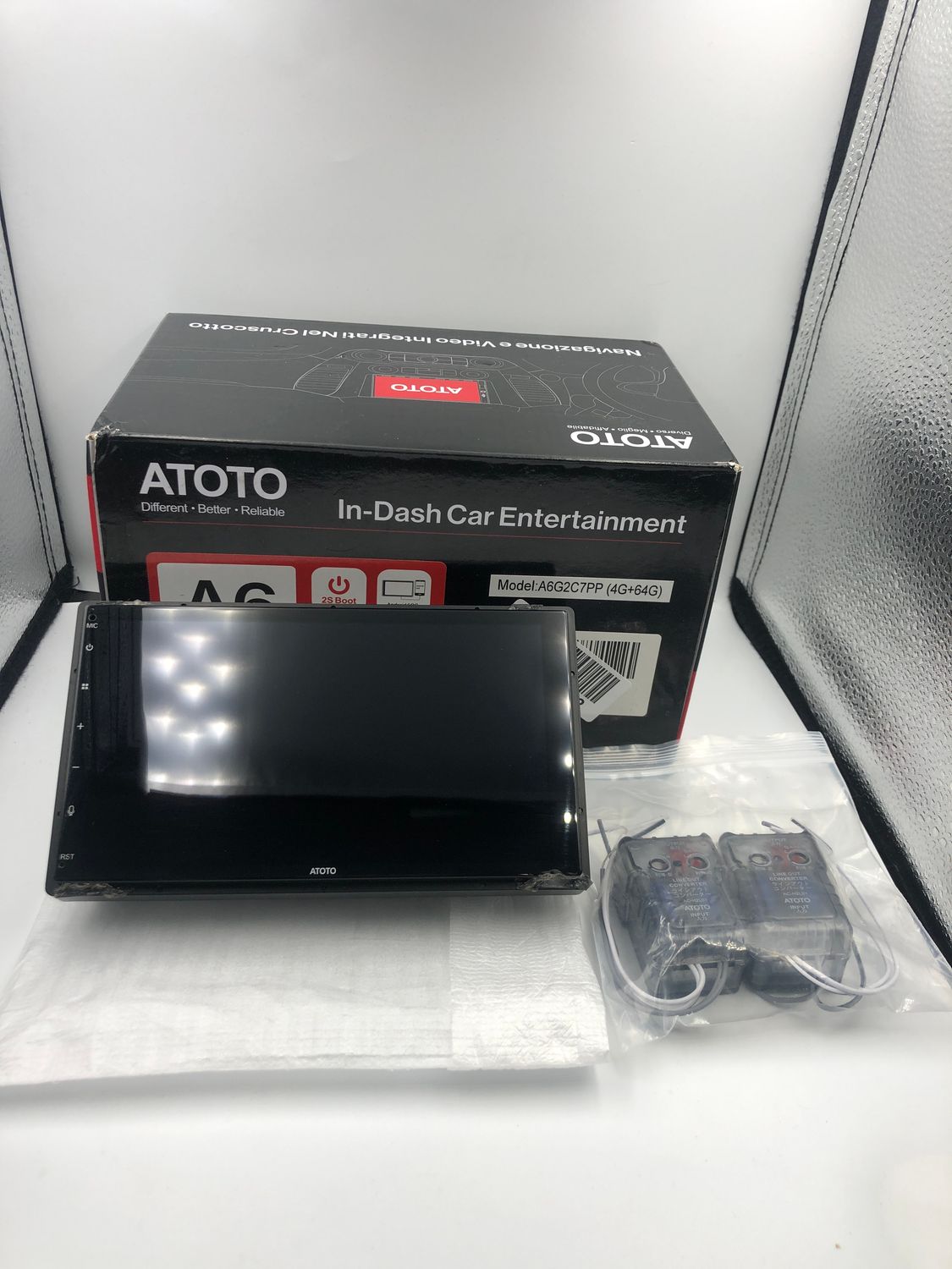 ATOTO A6PP 4G+64G Android Radio Double Din, 7&quot; QLED, CarPlay, WiFi, BT.