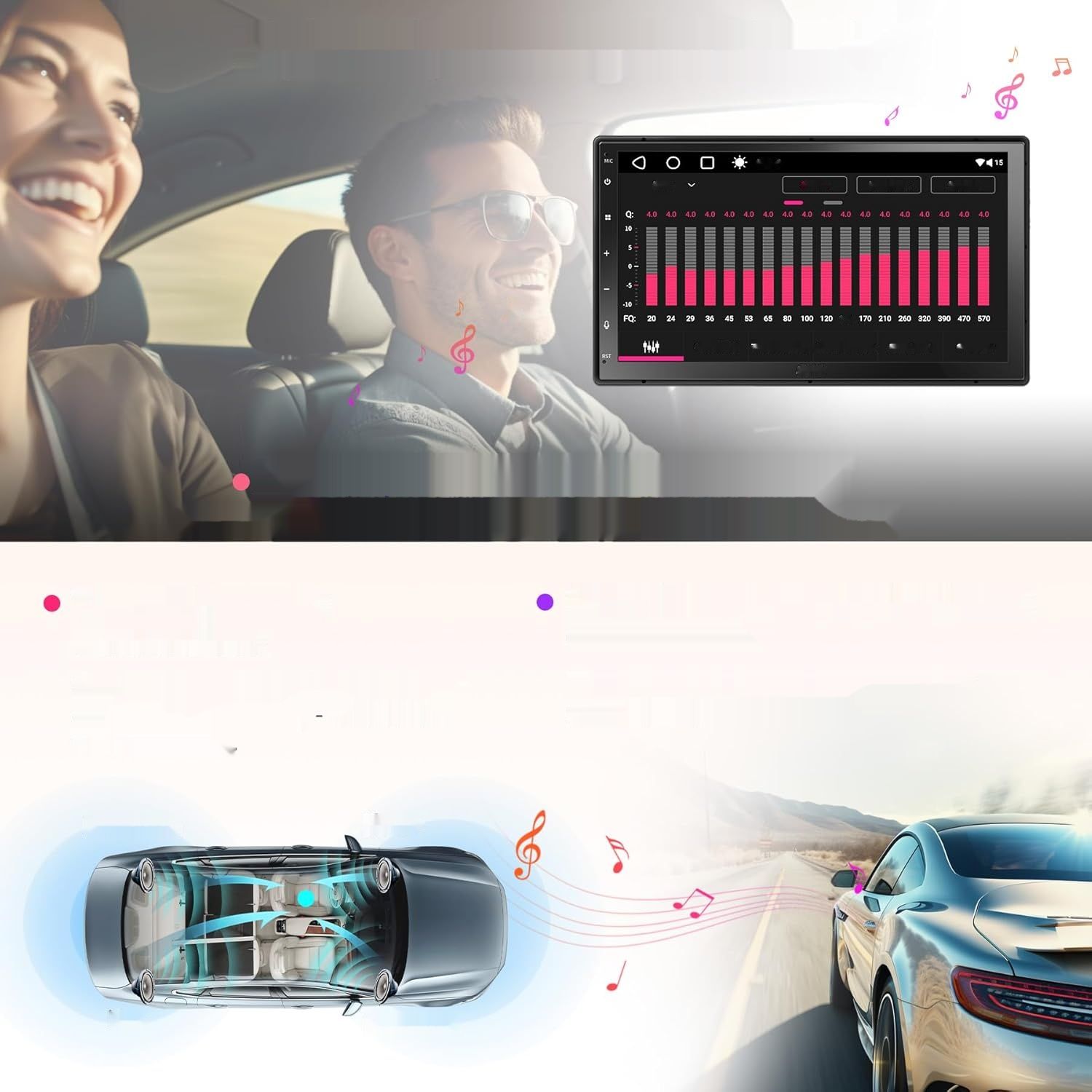 ATOTO A6PP 4G+64G Android Radio Double Din, 7&quot; QLED, CarPlay, WiFi, BT.