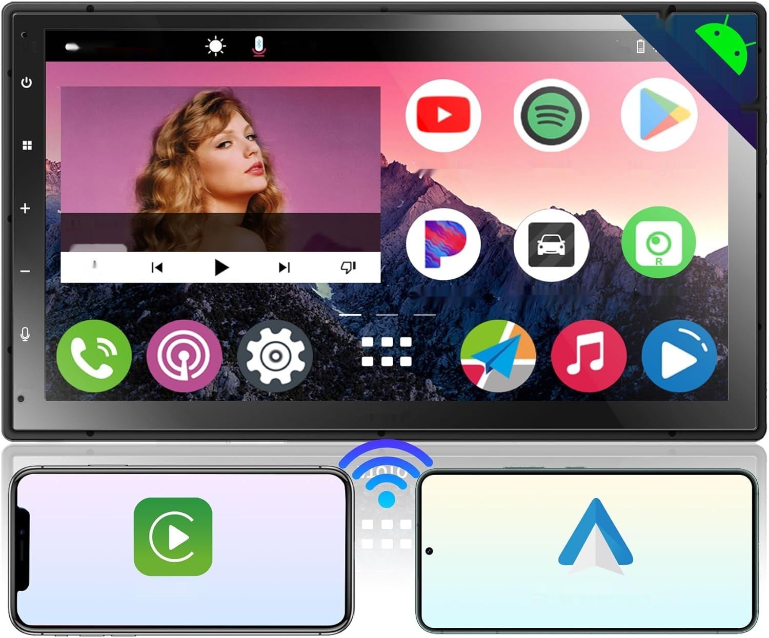ATOTO A6PP 4G+64G Android Radio Double Din, 7&quot; QLED, CarPlay, WiFi, BT.