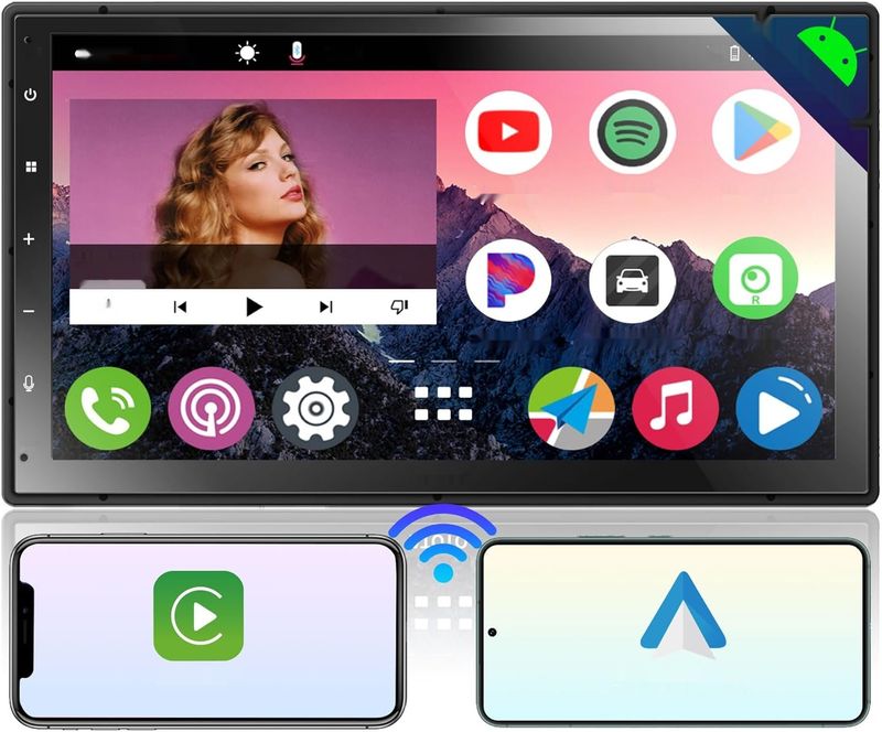 ATOTO A6PP 4G+64G Android Radio Double Din, 7&quot; QLED, CarPlay, WiFi, BT.