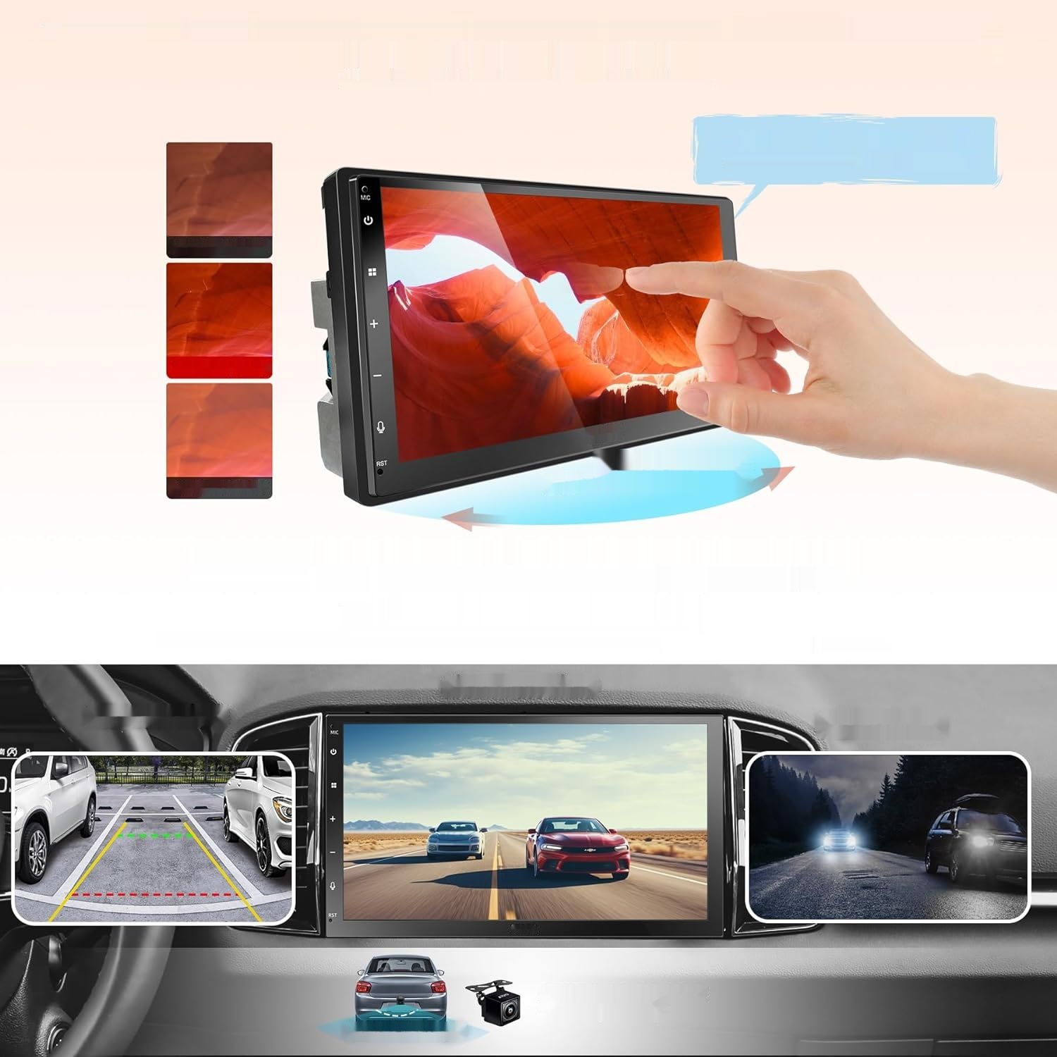 ATOTO A6PP 4G+64G Android Radio Double Din, 7&quot; QLED, CarPlay, WiFi, BT.