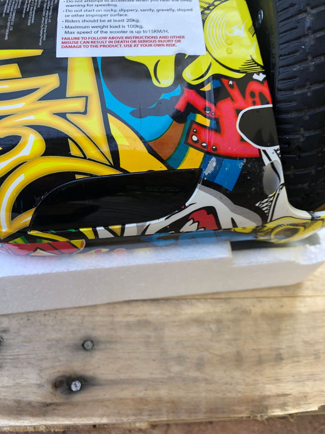 VOUUK Hoverboard 6,5 cala, Bluetooth, LED, dla dzieci i dorosłych