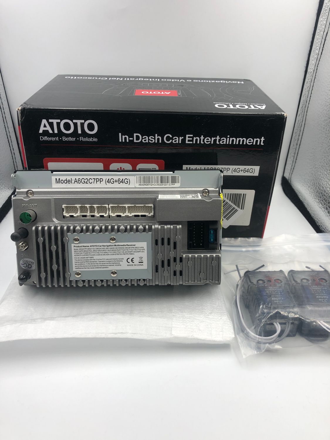 ATOTO A6PP 4G+64G Android Radio Double Din, 7&quot; QLED, CarPlay, WiFi, BT.