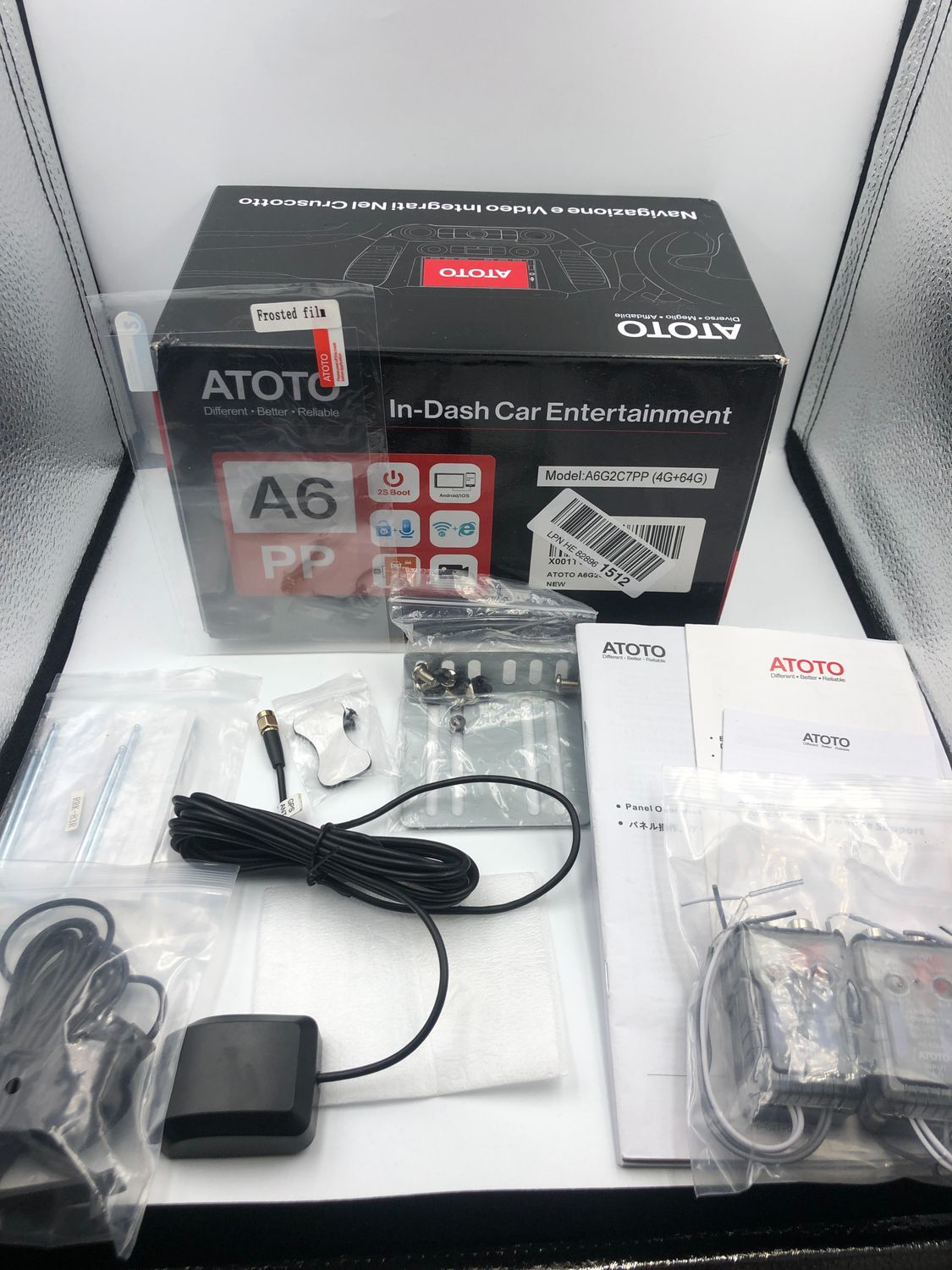 ATOTO A6PP 4G+64G Android Radio Double Din, 7&quot; QLED, CarPlay, WiFi, BT.