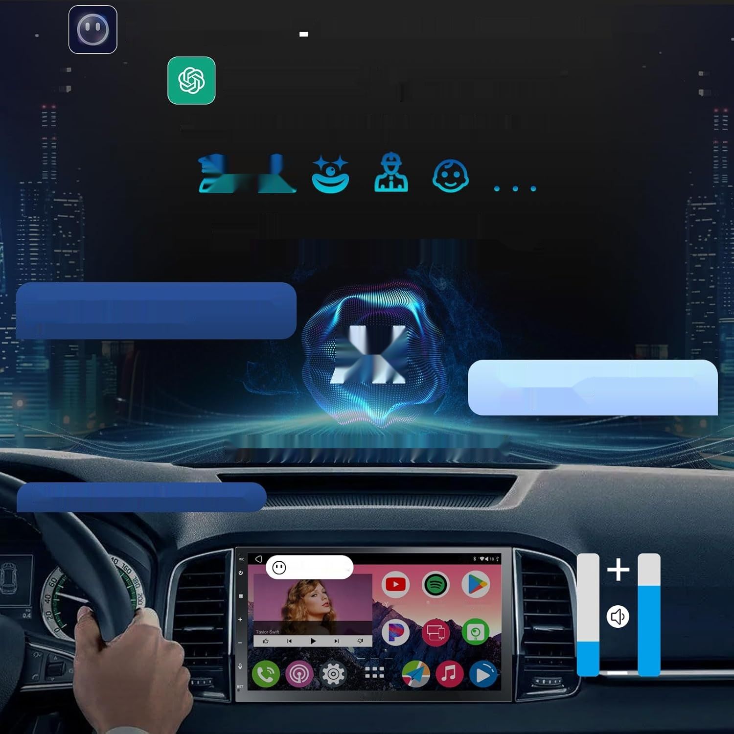 ATOTO A6PP 4G+64G Android Radio Double Din, 7&quot; QLED, CarPlay, WiFi, BT.
