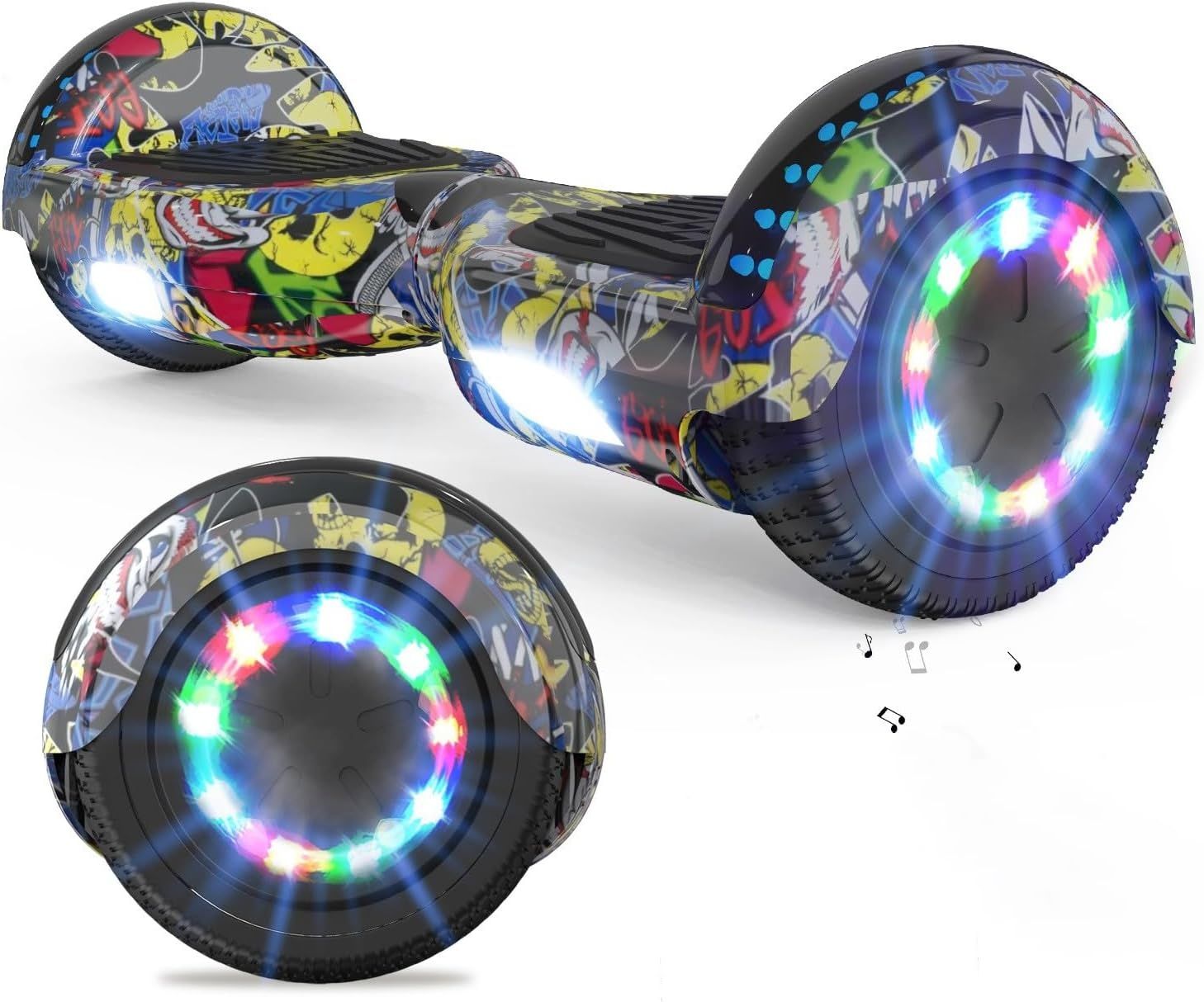 VOUUK Hoverboard 6,5 cala, Bluetooth, LED, dla dzieci i dorosłych