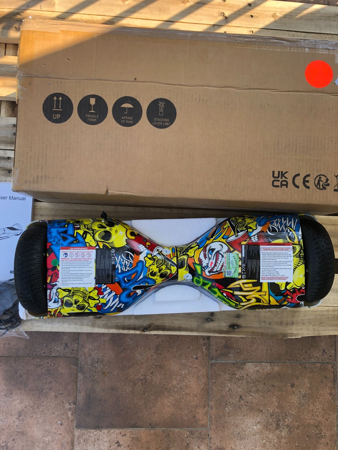 VOUUK Hoverboard 6,5 cala, Bluetooth, LED, dla dzieci i dorosłych