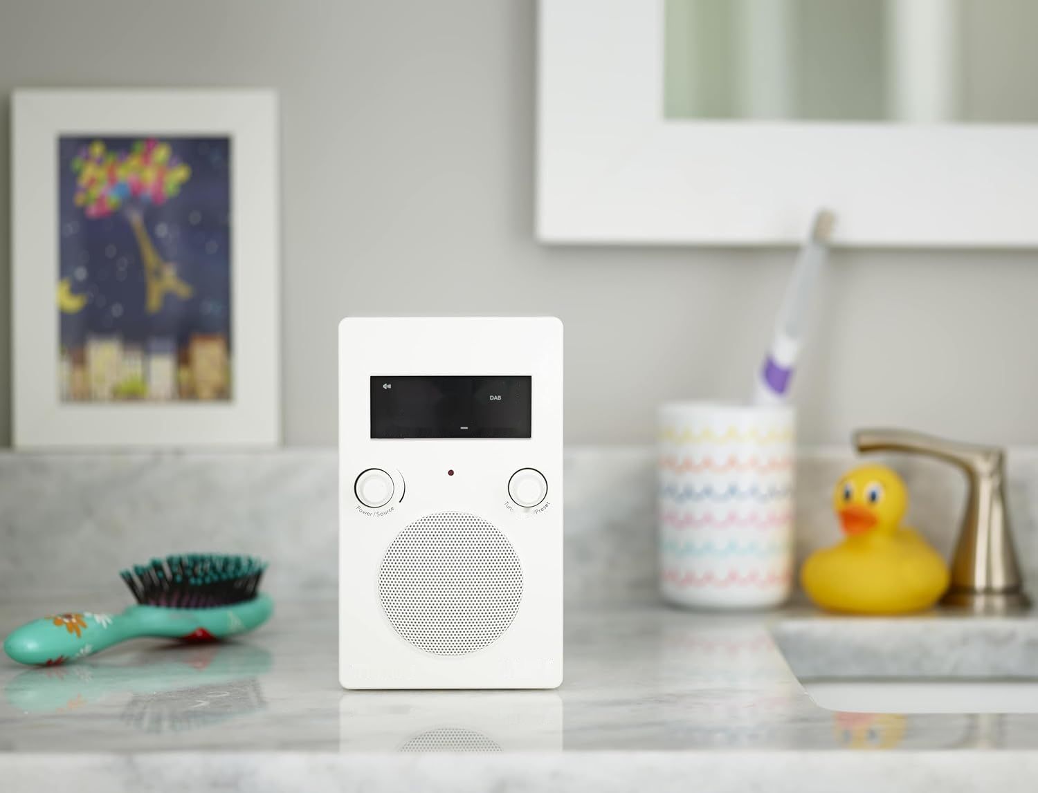 Tivoli Audio PAL+BT Przenośne radio Bluetooth-UKW/DAB+ (Białe)