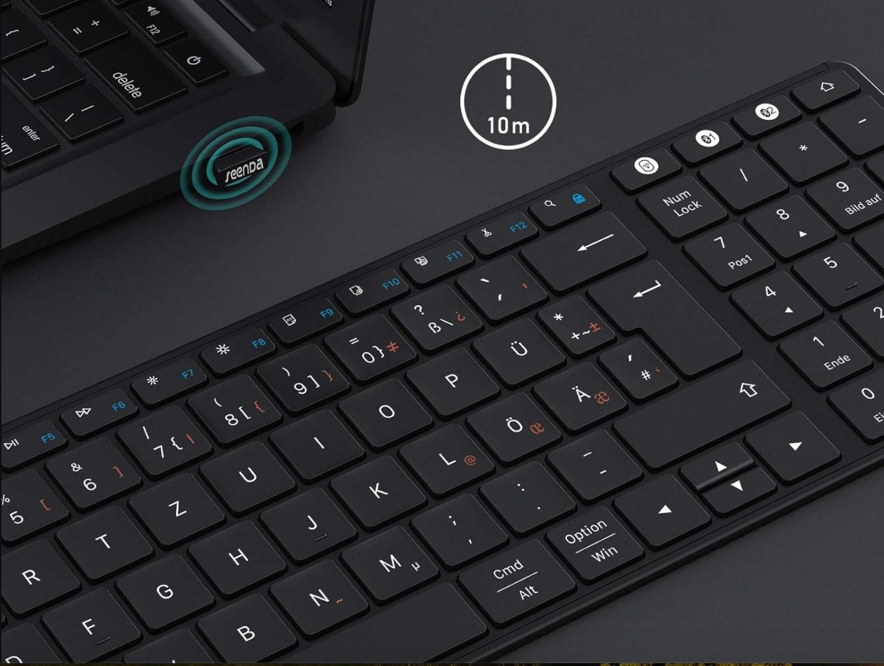 seenda Bluetooth Bezprzewodowa Klawiatura Kompatybilna z systemem Mac OS