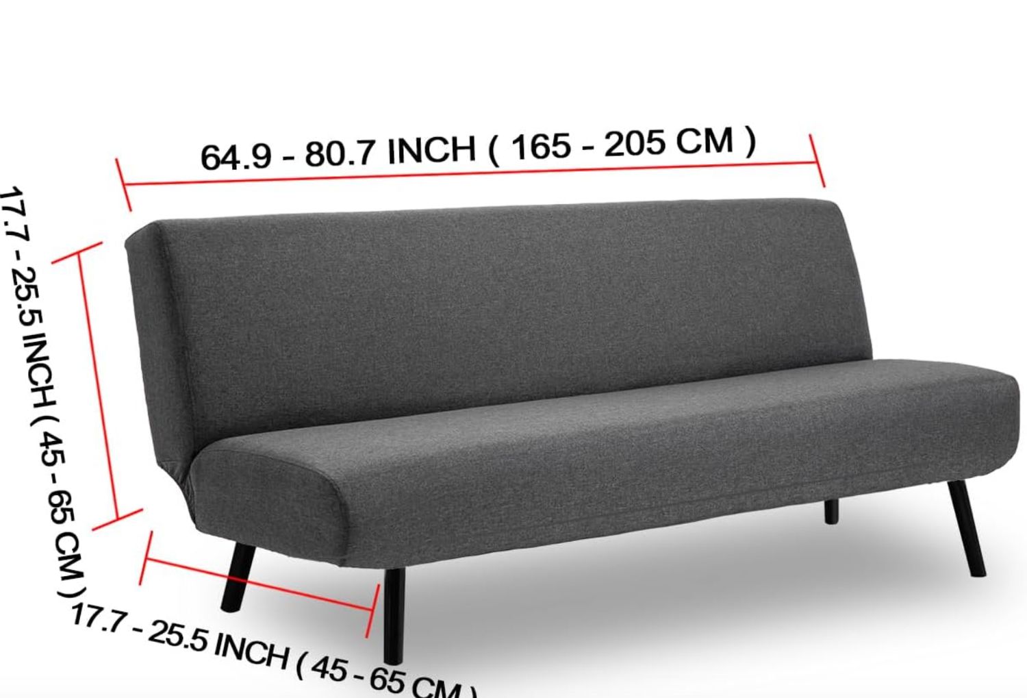 TIANSHU Narzuta na sofę bez podłokietników 3 osobowa, spandex narzuta na sofę bez podłokietników, elastyczna antypoślizgowa narzuta stretch, miękka tkanina (bez podłokietników, kość słoniowa)