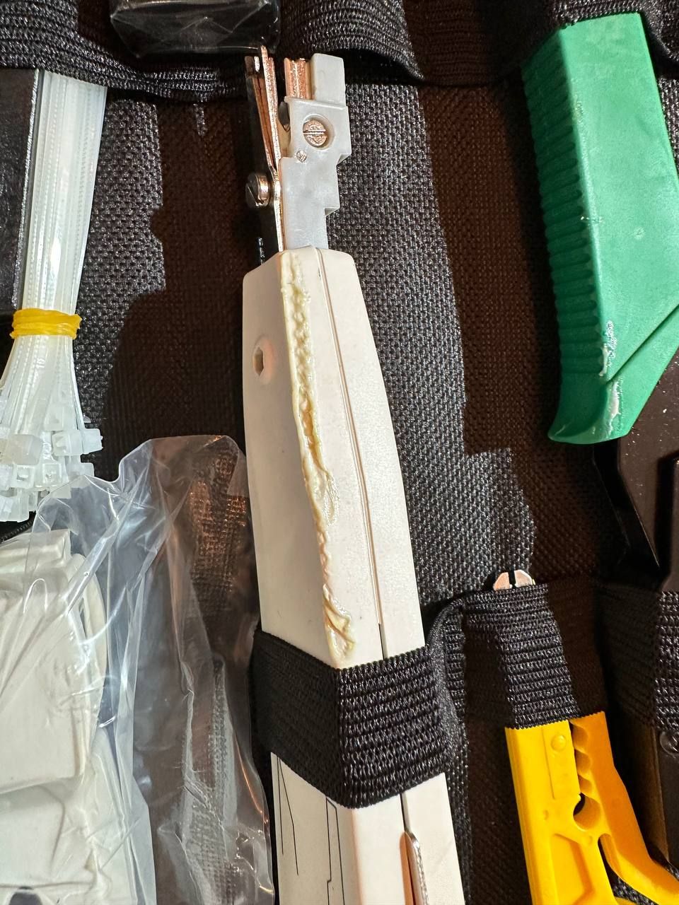 Profesjonalny tester sieciowy zestaw skrzynek narzędziowych do naprawy sieci z zaciskami elektryka tester kabli RJ45 narzędzie do zaciskania (12 w 1)