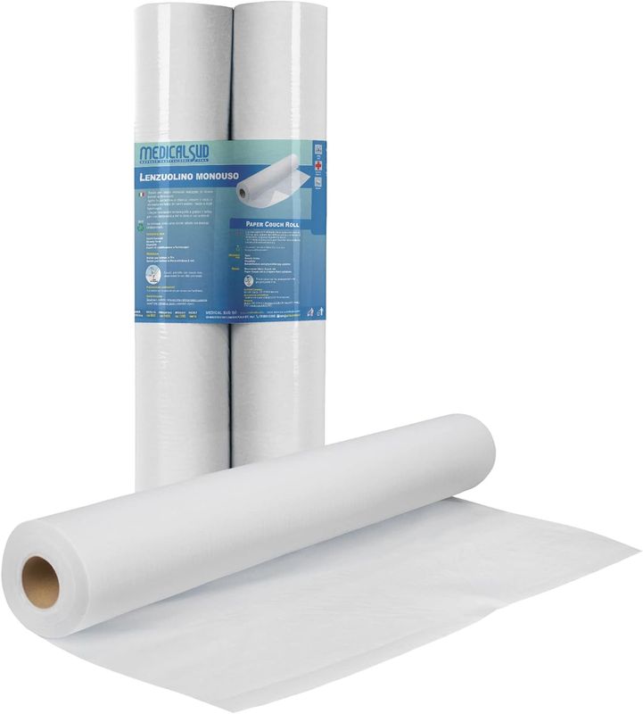 2 jednorazowe papierowe rolki kanapy z włókniny, wodoodporne, 60 x 100