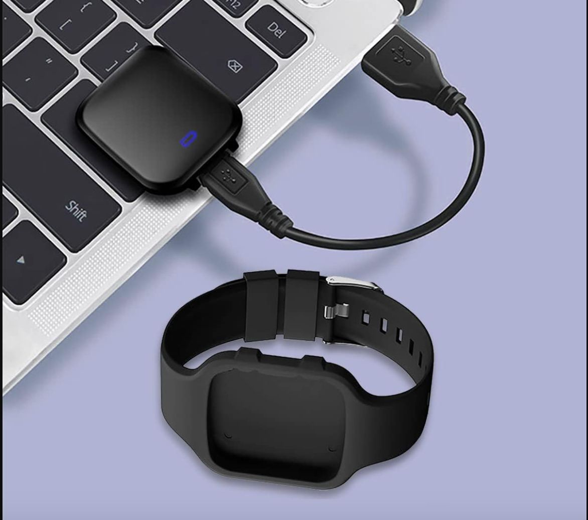 HUYVMAY Fitness Tracker Zzegarek z Krokomierzem, Zegarek Fitness bez Bluetooth/Aplikacji/Telefonu, Wodoszczelny Zegarek Fitness dla Chłopców Dziewcząt Dzieci, Zegarek na Rrękę ze Stoperem, 3 Budziki