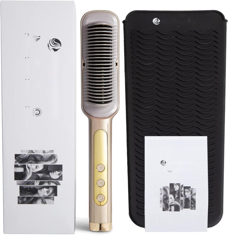 Szczotka do prostowania włosów Overcare, ceramiczna, z technologią jonową.