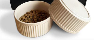 Miseczka ceramiczna | Antypoślizgowa | Zestaw 2 misek Beżowych 850 ml