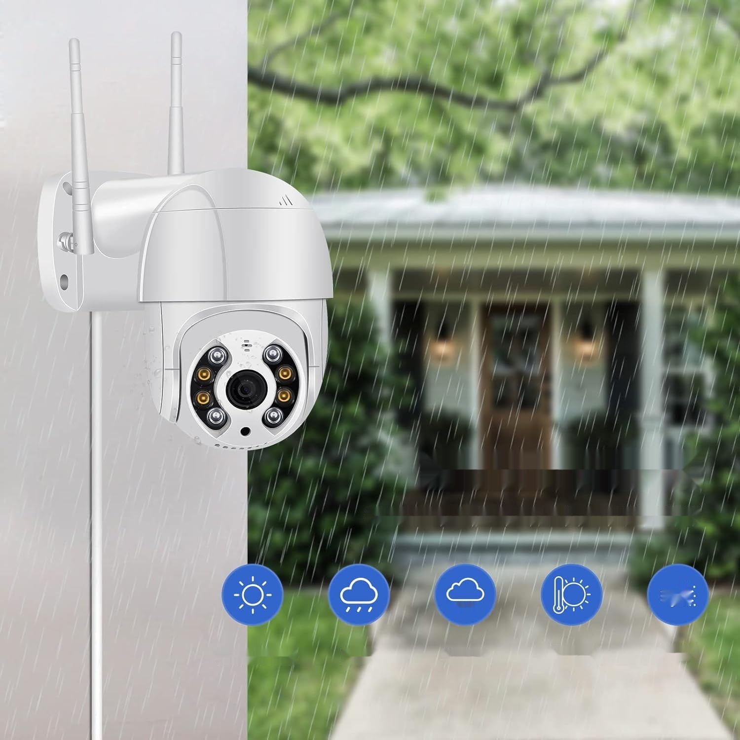 Anksono 2MP WiFi, obrót PTZ, nocne widzenie, IP66