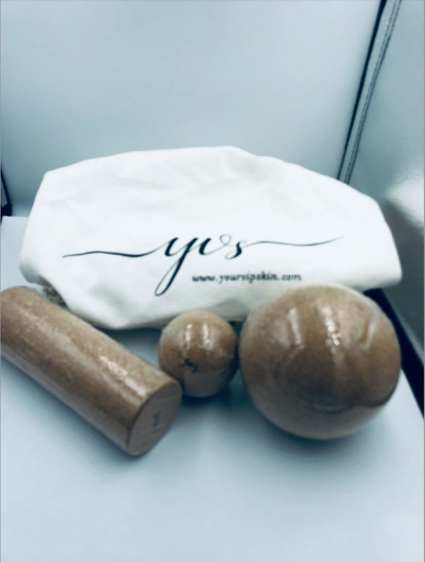 YVS - Rolka i piłka korkowa do masażu powięzi, pleców i kręgosłupa.