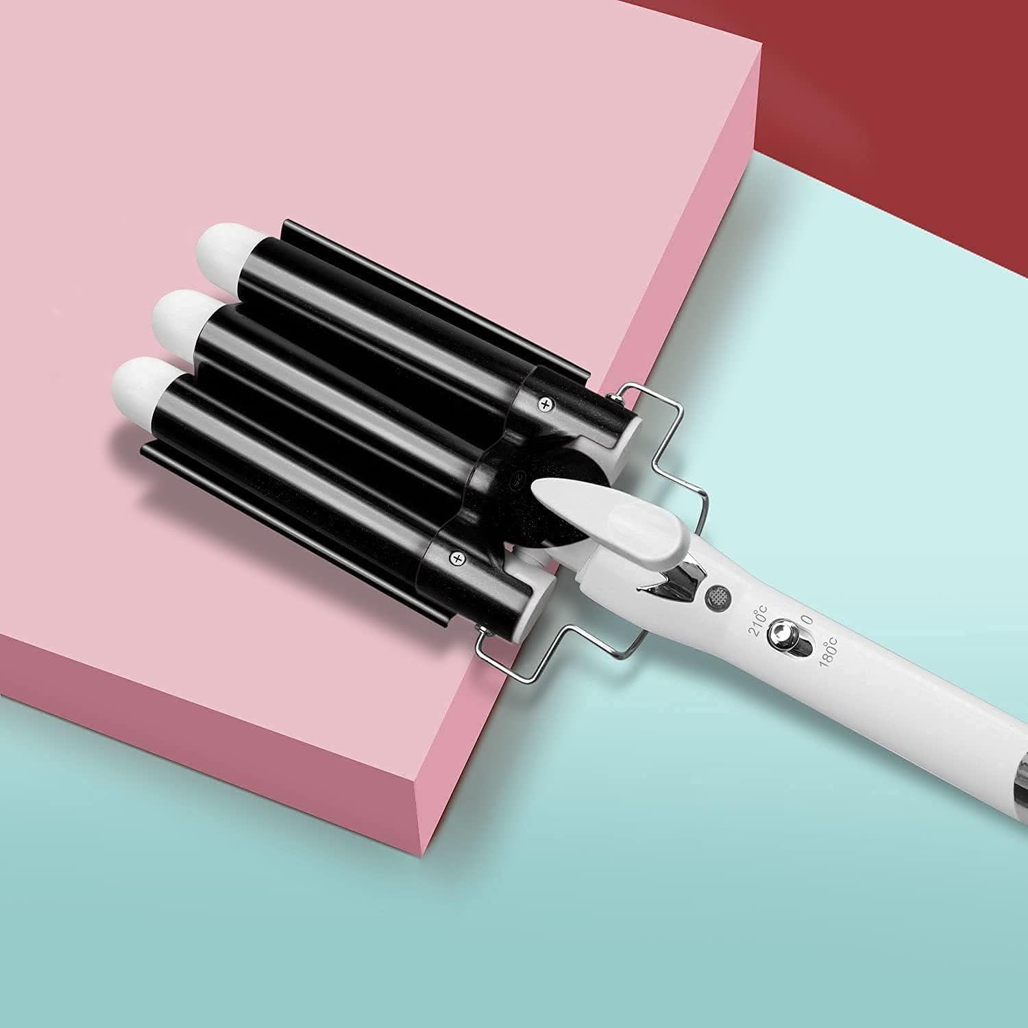 Lokówka 3-Falowa 25 mm z regulowaną temperaturą i ceramiczną powłoką