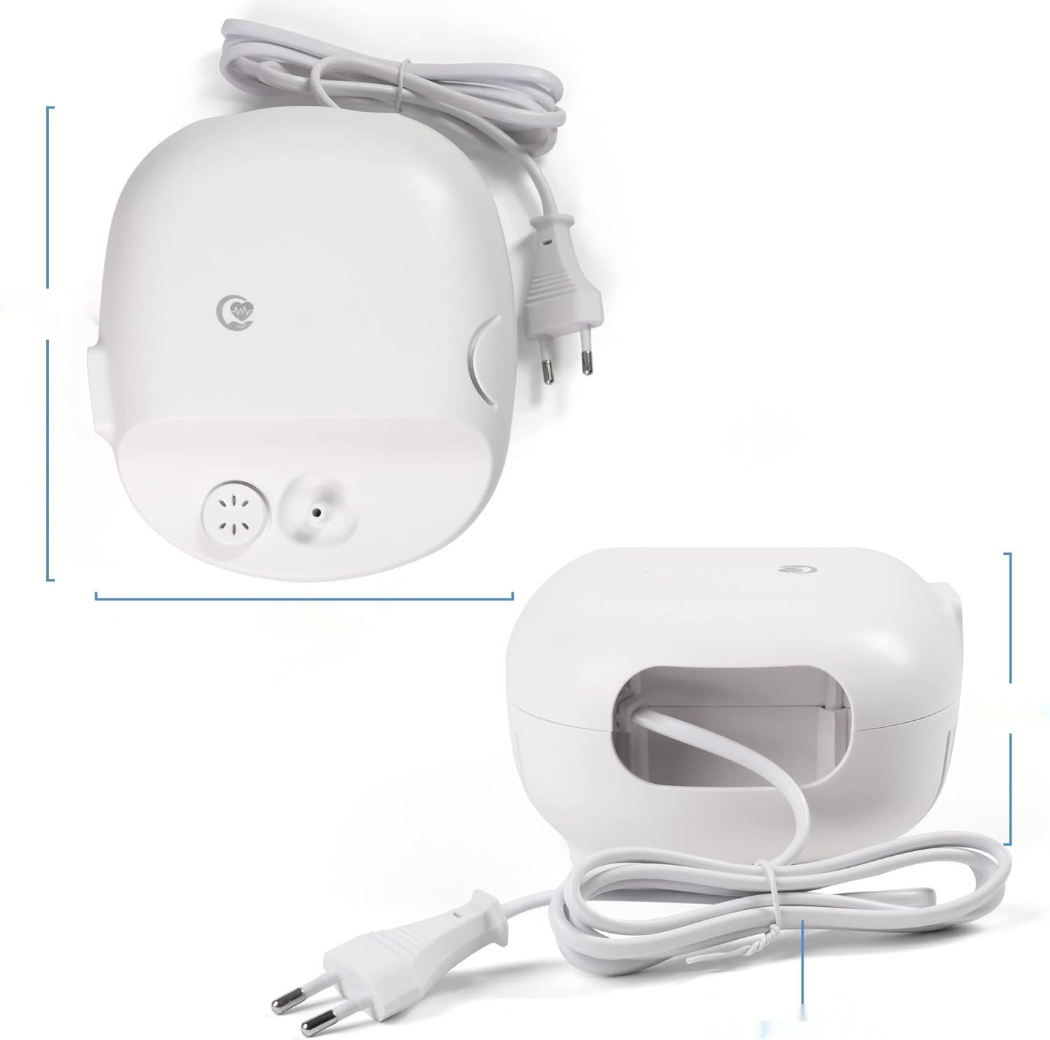 MEDLOT Nebulizator z ustnikiem i maską, dla dorosłych i dzieci, na przeziębienia lub astmę