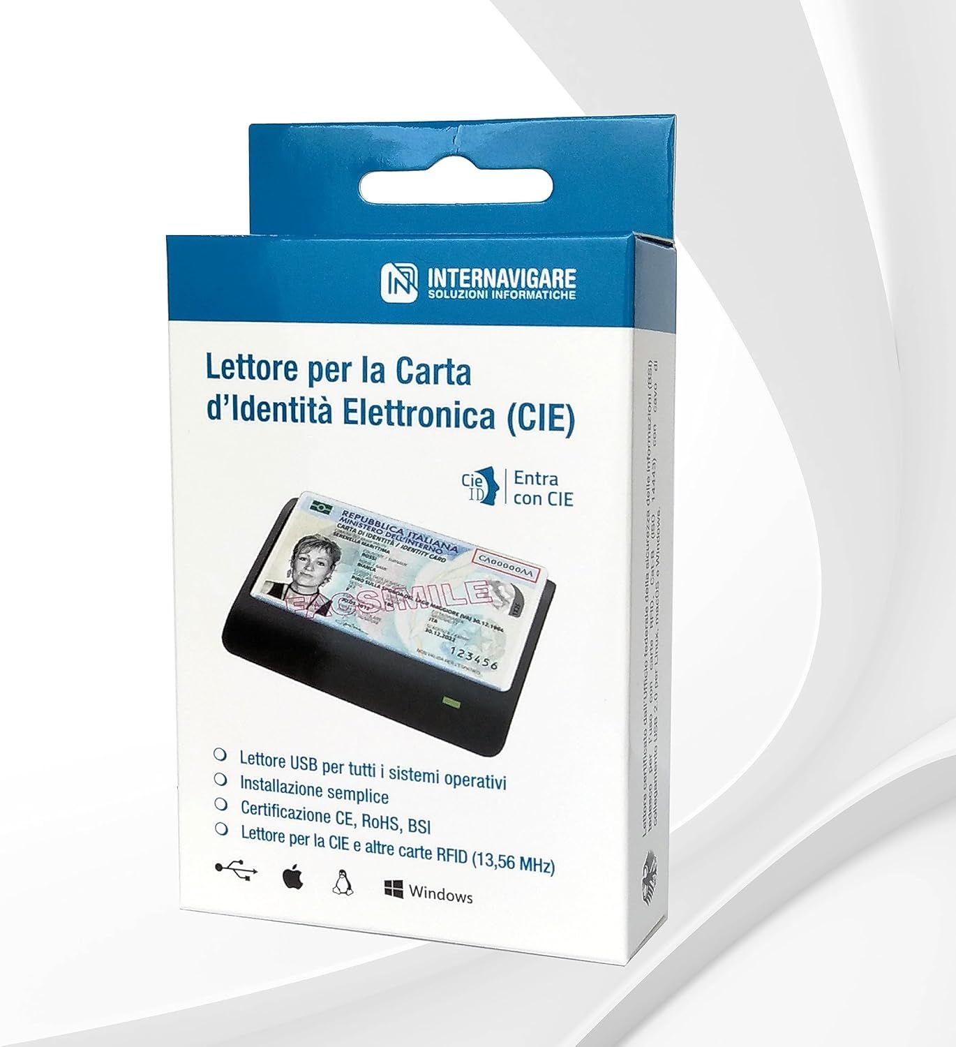 Internavigare CIE 3.0 Karty Zbliżeniowe 13.56 MHz ISO 14443 A&amp;B (Mifare, NFC)