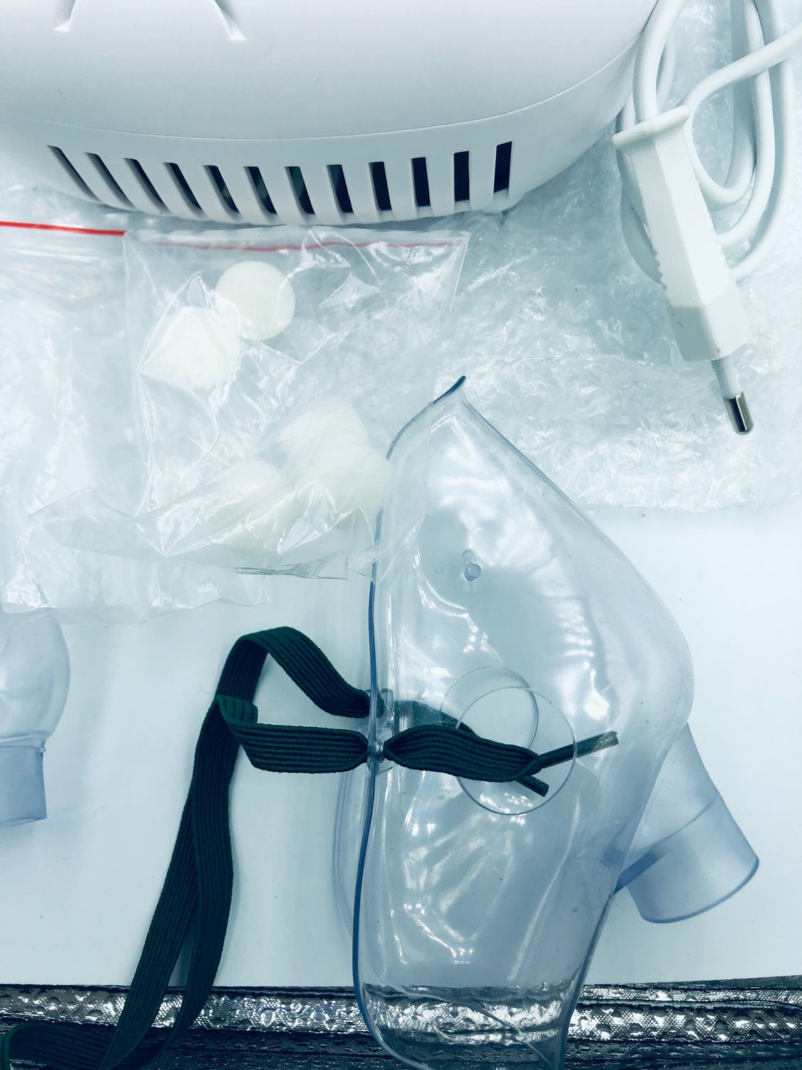 MEDLOT Nebulizator z ustnikiem i maską, dla dorosłych i dzieci, na przeziębienia lub astmę