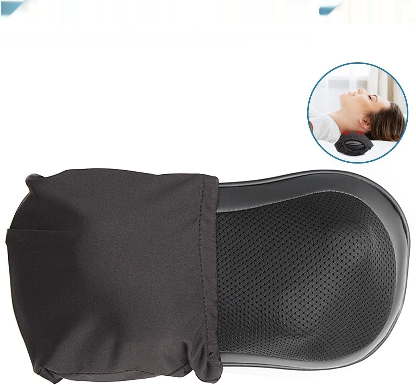 RENPHO poduszka do masażu Shiatsu, 3 prędkości, funkcja grzania, do szyi i pleców.