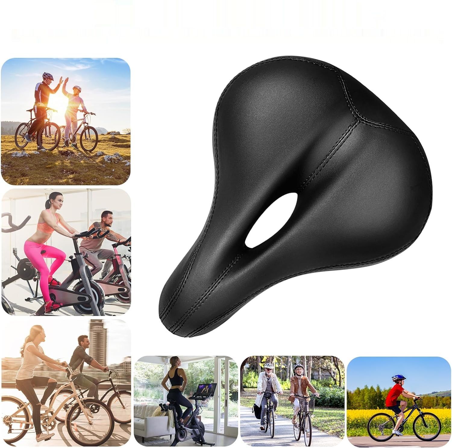 Dripex Siodełko Rowerowe, wygodne, miękkie, żelowe, wodoodporne, ergonomiczne.