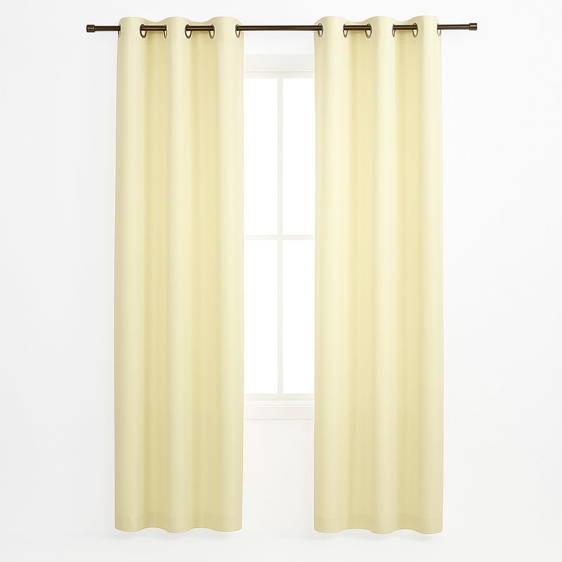 MIULEE Półprzezroczysta Zasłona z Przelotkami, Zestaw 2 Zasłon, H 215 x W 140 cm