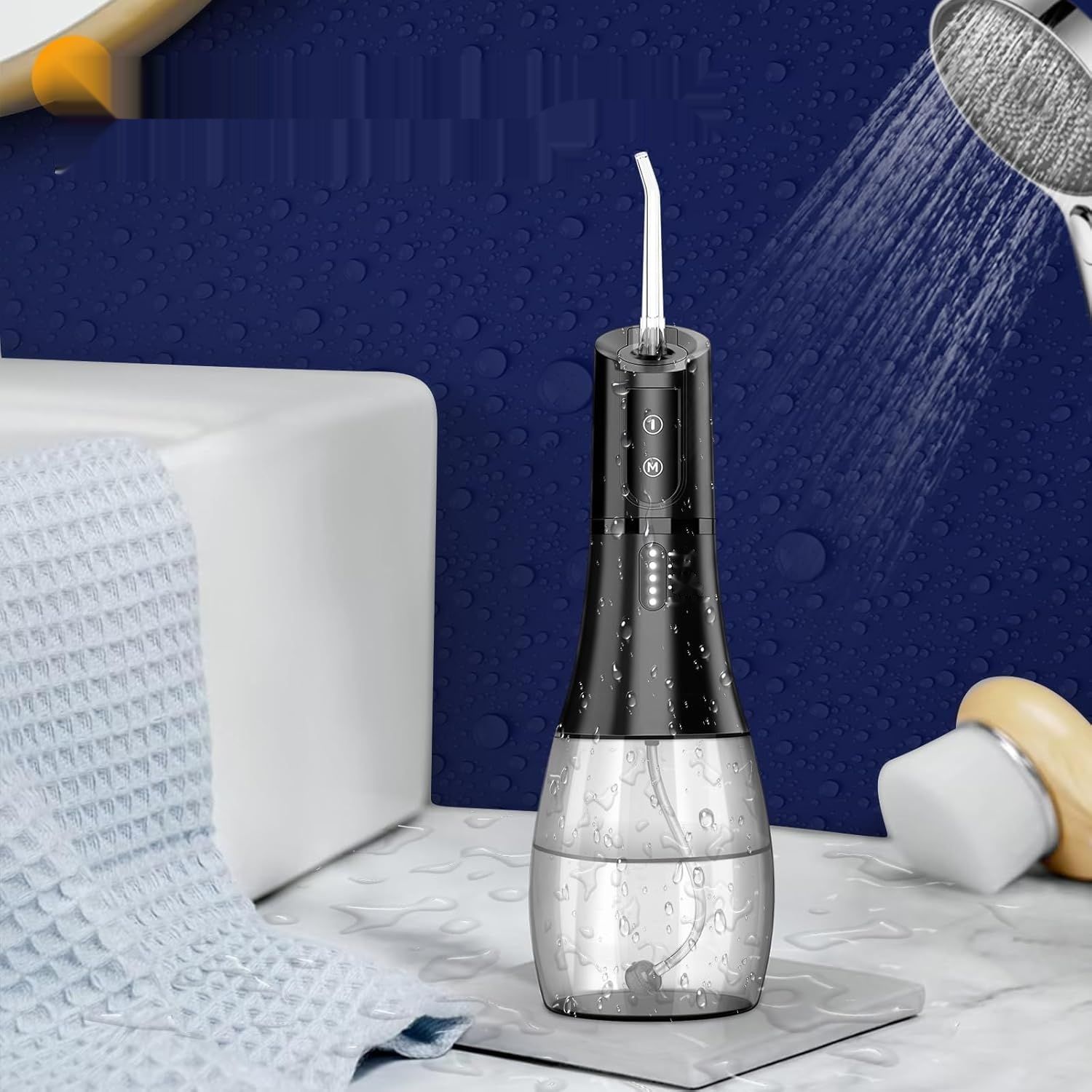 Irygator do jamy ustnej 6 dysz, 5 trybów (GŁĘBOKA CZERŃ-178B)