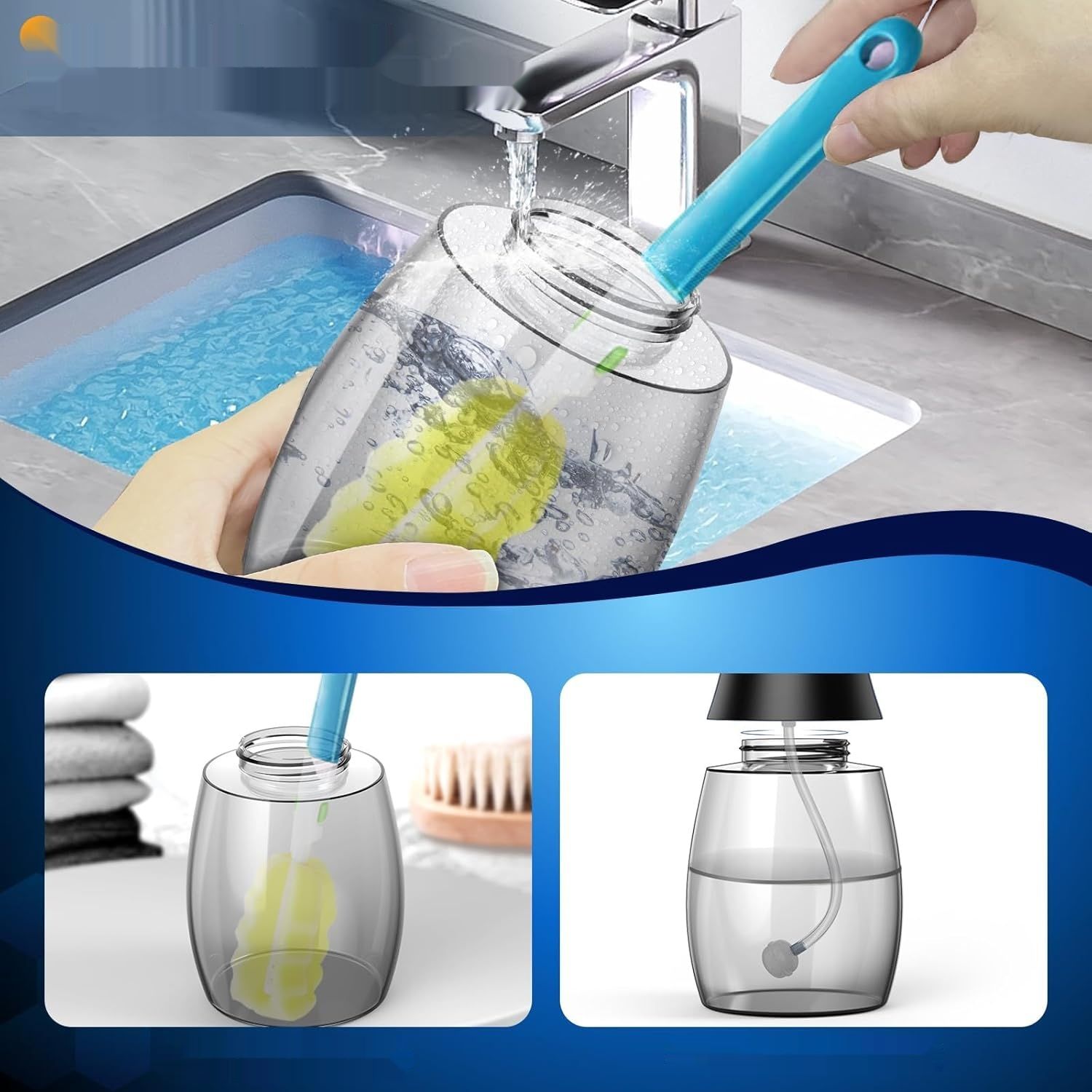 Irygator do jamy ustnej 6 dysz, 5 trybów (GŁĘBOKA CZERŃ-178B)