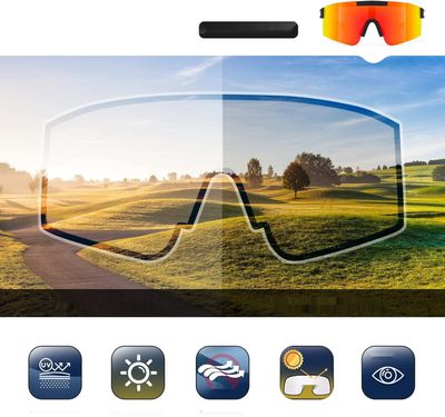 suoso Polaryzacyjne Okulary Sportowe UV400 w 37 kolorach dla mężczyzn i kobiet